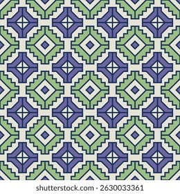 Thai pixel pattern. Abstract seamless pattern. Simple modern background. Repeat geometric design.