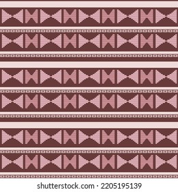 
Thai pixel pattern for making native fabric