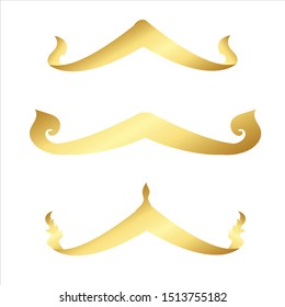 Thai Roof Gold Color Stock Vector (Royalty Free) 1513755182 | Shutterstock