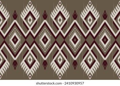 Thai seamless pattern,Ikat pattern,Ethnic design,embroidery,vector,Geometric design for fabric texture,clothing,wrapping,carpet