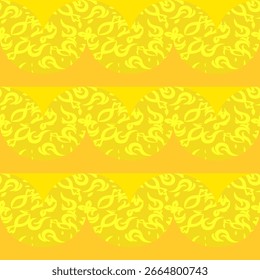  padrão semicírculo tailandês, ornamento amarelo dourado, vetor sem costura, fundo de arte tailandês, motivo asiático, padrão de tecido, design de papel de parede, estilo decorativo tailandês, padrão de patrimônio, arte sem costura vetorial.