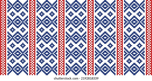 Thai Silk Fabric Pattern.THAI CRAFT Wallpaper, For Clothes, Shirts, Dresses and other textile products. Handwoven Textiles Thai Traditional Textiles.Vector Image