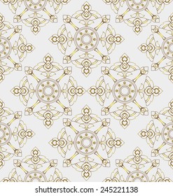 Thai style art pattern wallpaper
