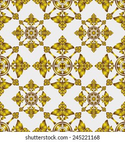 Thai style art pattern wallpaper