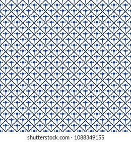Thai style blue background, The Arts of Thailand