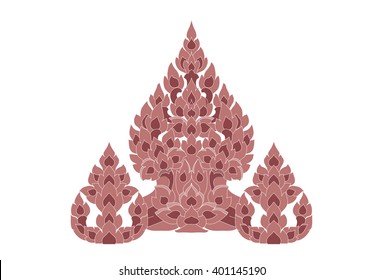 Thai style colorful flower pattern