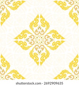 Thai style fabric pattern traditional 