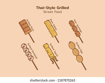 Thai Style Grilled Street Food