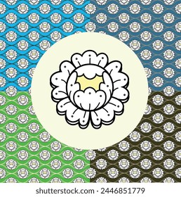 Thai Style Puttan Flower Pattern
