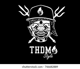 Thai  style vector T-Shirt raceing 