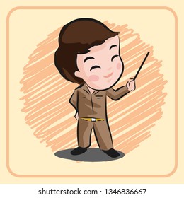 Thai teacher will teaching.