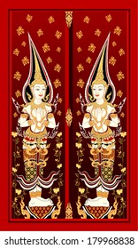 thai temple door