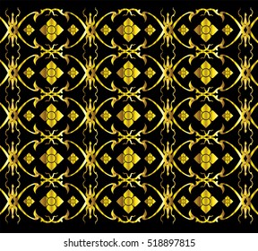 Thai tradition art, pattern, illustration design.