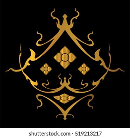 Thai tradition art, pattern, illustration design.