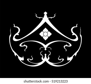 Thai tradition art, pattern, illustration design.