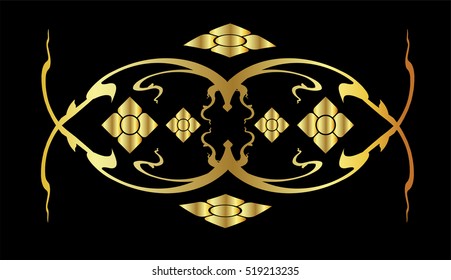Thai tradition art, pattern, illustration design.