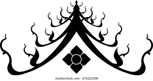 Thai tradition art, pattern, illustration design. vector