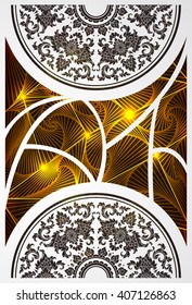 Thai tradition cut on triangle pattern with straight lines
