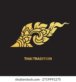 Estilo gráfico de la tradición tailandesa en Vector 