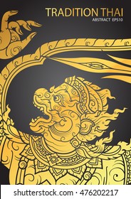 Thai tradition Hanuman characters of Ramayana