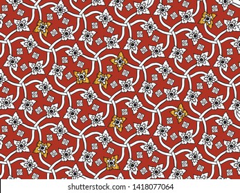 Thai tradition wallpaper, decorate, vector