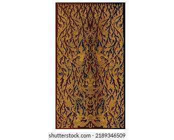Thai tradition wallpaper, decorate, vector