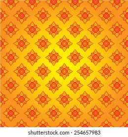 Thai traditional art. Thai Art Background, Thai art pattern, Vector.