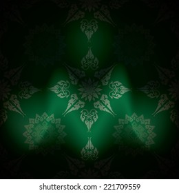 Thai traditional Background, Thai art pattern vector,Thai culture paint.