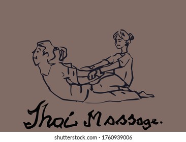Thai traditional  massage wisdom from ancient time.