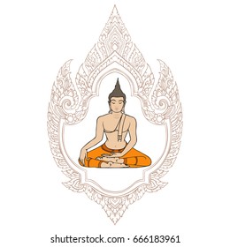 Happy Mahavir Jayanti Bhagwan Mahaveer Mandala Stock Vector (Royalty ...