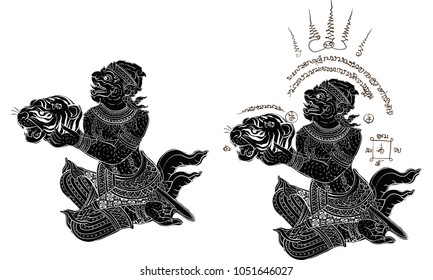 Thai traditional painting, tattoo