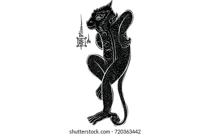 Thai traditional painting, tattoo