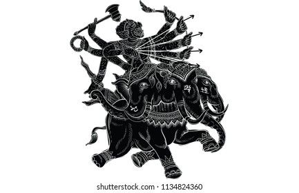 
Thai traditional painting, tattoo, cracked colour painting