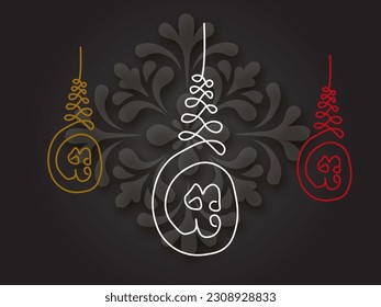 thai traditional painting tattoo vector