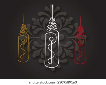 thai traditional painting tattoo vector