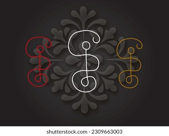 thai traditional painting tattoo vector