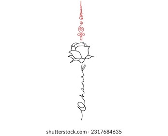 thai traditional painting tattoo vector