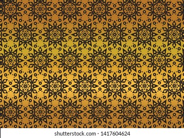thai traditional pattern decorative vector