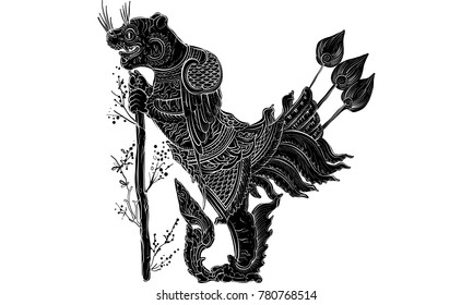 thai traditional tattoo vector