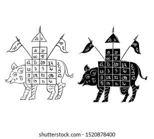 Thai traditional tattoo,  Thai yantra