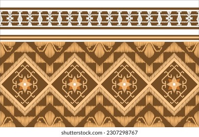 Thai Tribal Muster geometrische ethnische orientalische traditionelle Design für nahtlose, Teppich, Tapeten, Kleidung, Umhüllung, Stoff, Vektorgrafik.