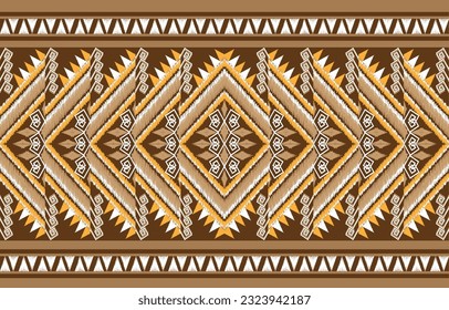 Thai Tribal Pattern Background geometric ethnic Oriental traditional Design for seamless,carpet,wallpaper,clothing,wrapping,fabric,Vector illustration.