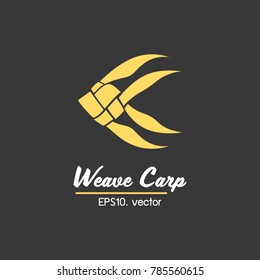 Thai Weave Fish Logo Vector