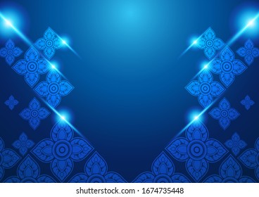 fondo abstracto tailandés, ilustración vectorial.