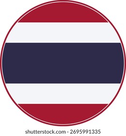 Thailand Circle Flag, Thailand Flag Symbol