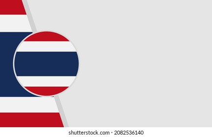 Thailand Constitution Day Background Vector Illustration, and Copy space area. Suitable to be placed on content with that theme. Thailand flag