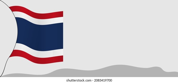 Thailand Constitution Day Background Vector Illustration, and Copy space area. Suitable to be placed on content with that theme.