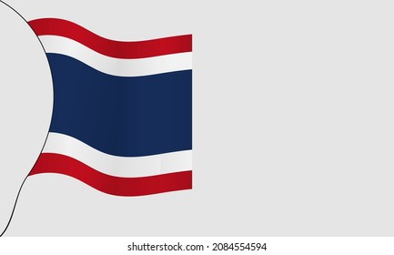 Thailand Verfassung Tag Hintergrund Vektorgrafik und Kopienraum Bereich. Geeignet für Inhalte mit diesem Thema.
