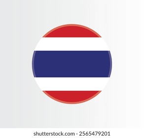 Thailand country flag concept with grunge design suitable for a logo icon design	

