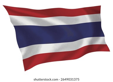 Thailand country flag silk icon